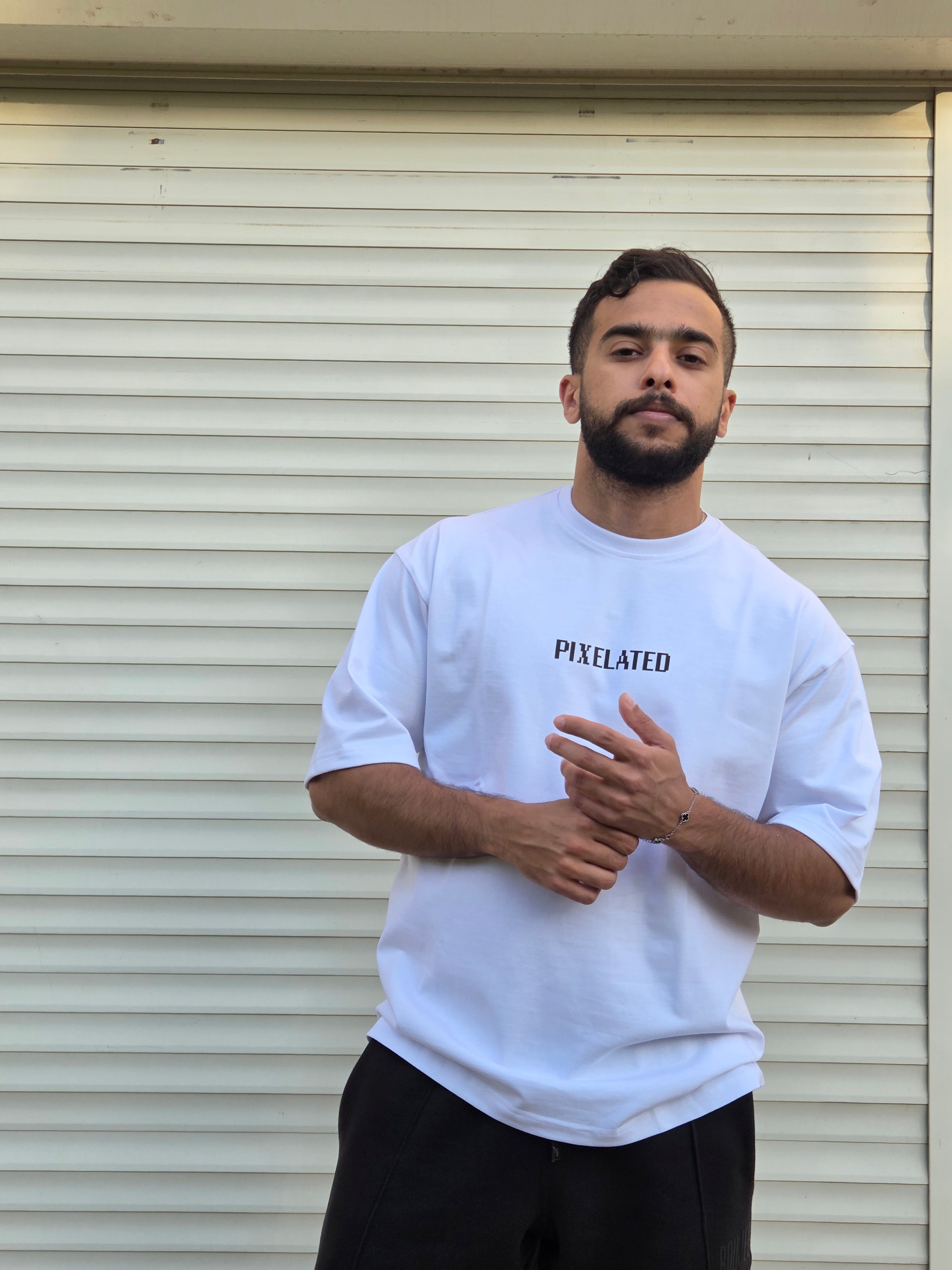 Pixelated Gravity Sucks Oversized T-shirt