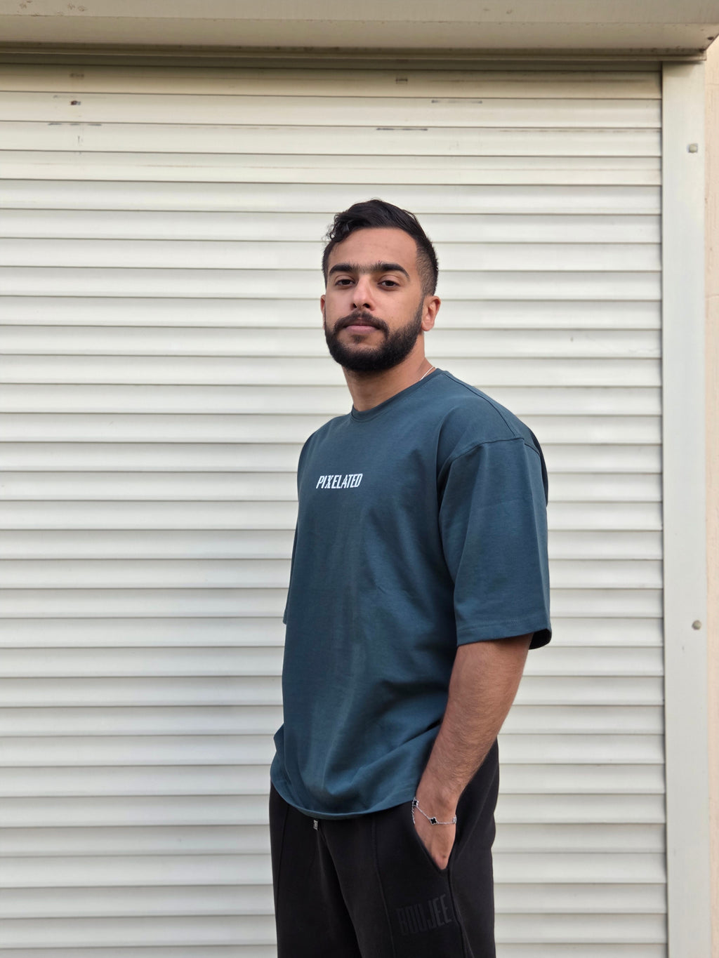 Pixelated Enjoy The Journey  Oversized T-Shirt