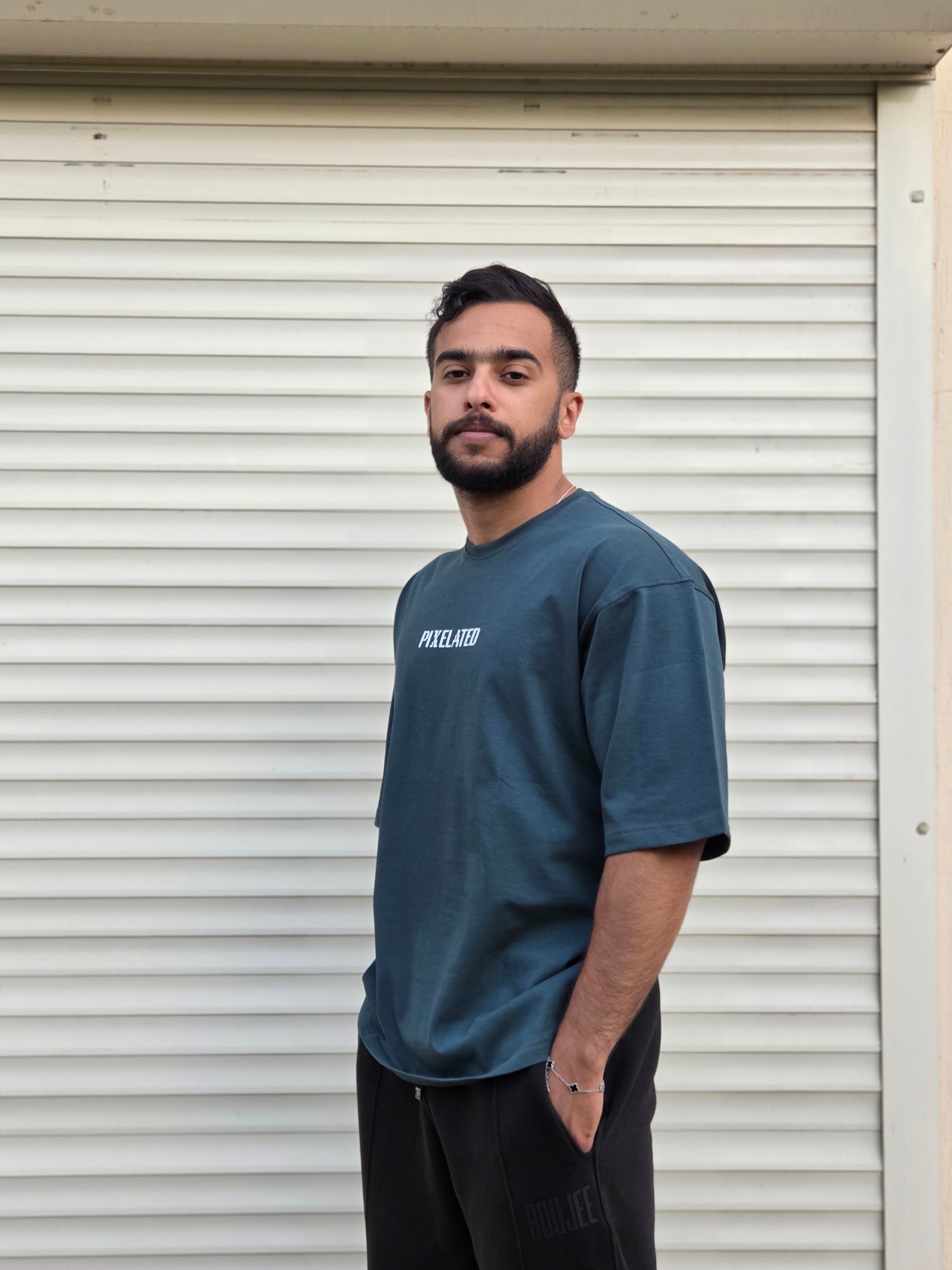 Pixelated Enjoy The Journey  Oversized T-Shirt