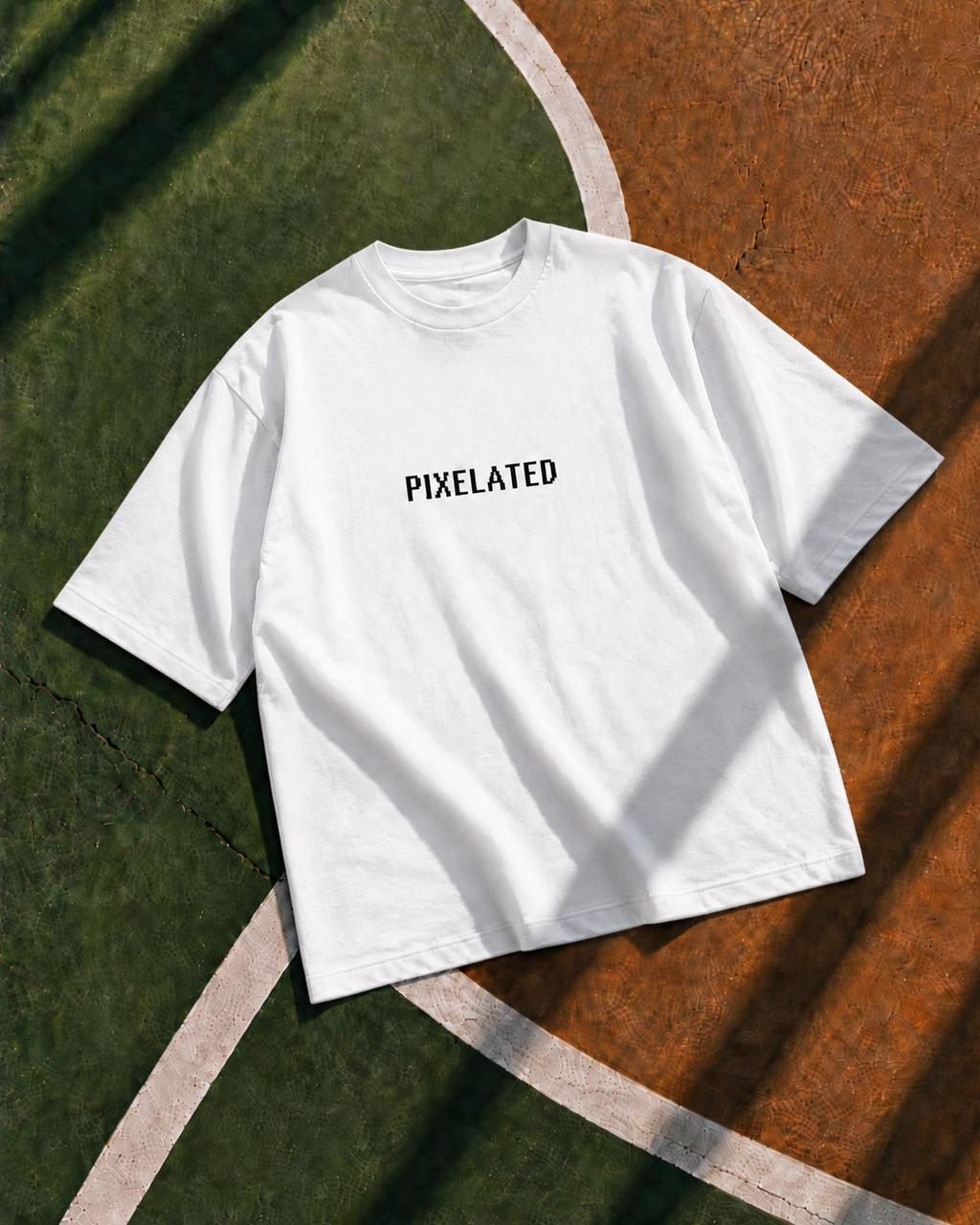 Pixelated Gravity Sucks Oversized T-shirt